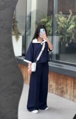 ست شومیز و شلوار مدل طلا کد 6738 - Image 2