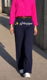 شلوار بگ کرپ مازراتی کد 6731 - Image 3
